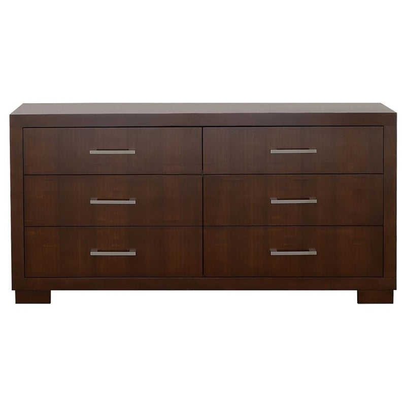 Jessica 4-piece Queen LED Bedroom Set Cappuccino-zoom-