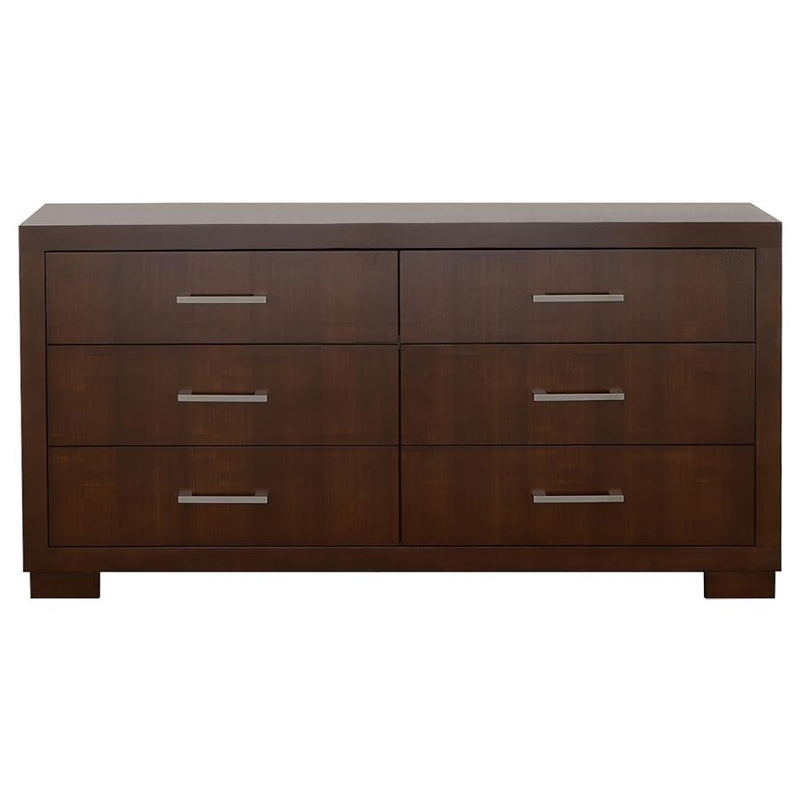 Jessica 5-piece Queen LED Bedroom Set Cappuccino-zoom-