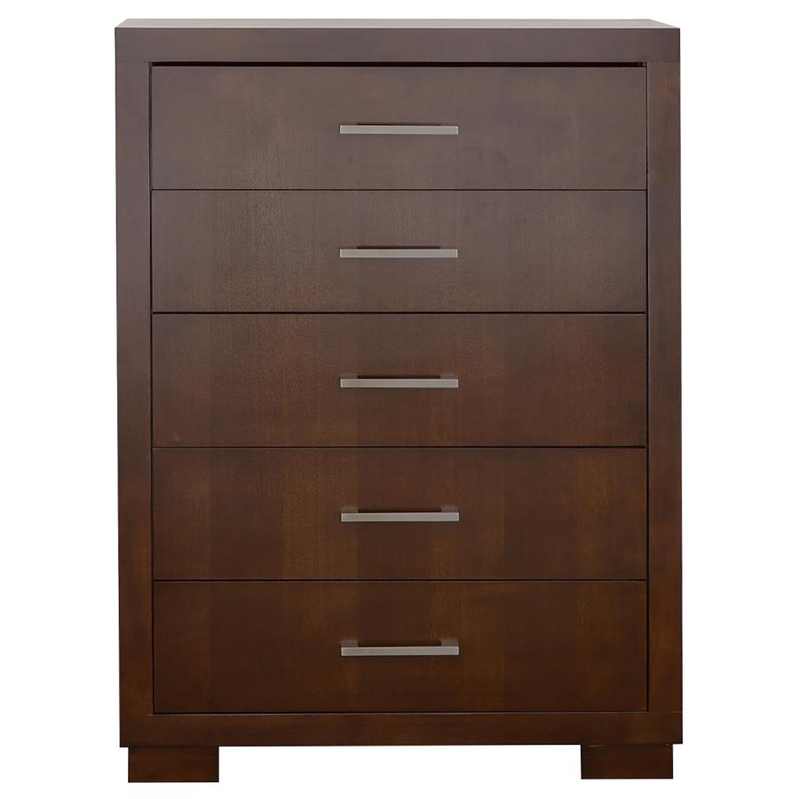 Jessica 5-piece Queen LED Bedroom Set Cappuccino-zoom-13