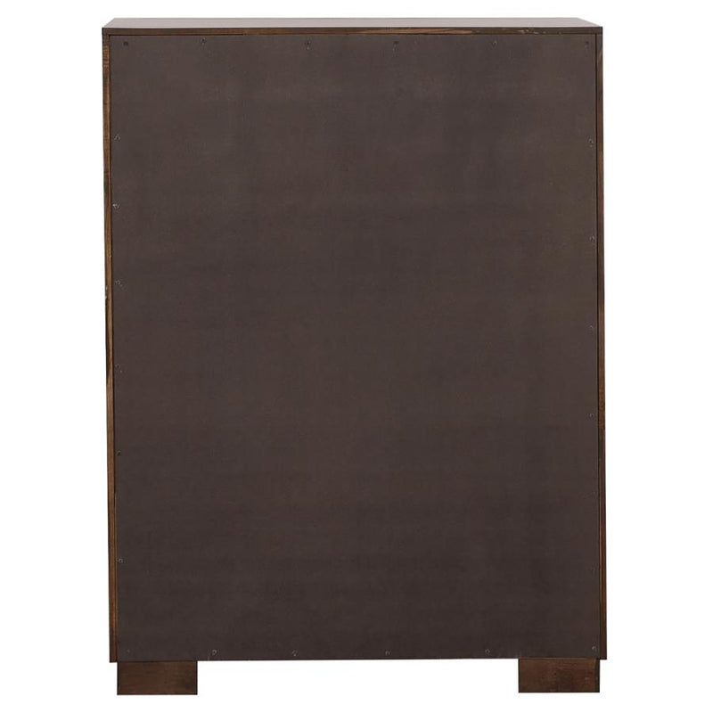Jessica 5-piece Queen LED Bedroom Set Cappuccino-zoom-