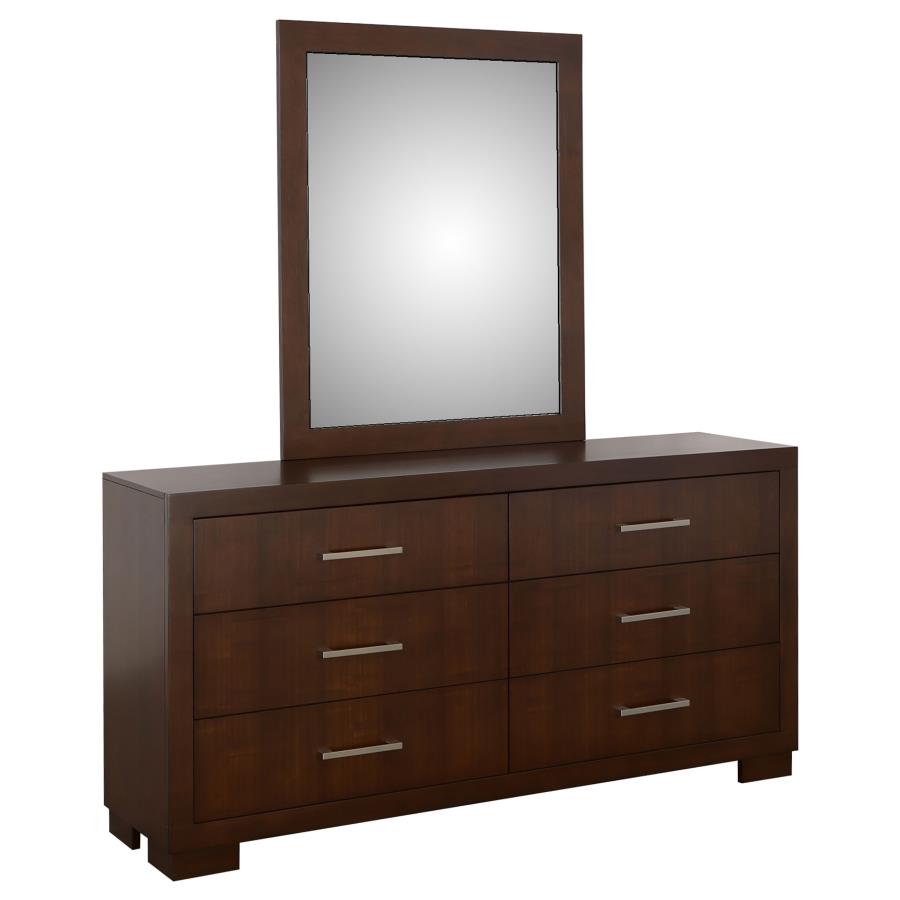 Jessica 6-drawer Dresser with Mirror Cappuccino-1