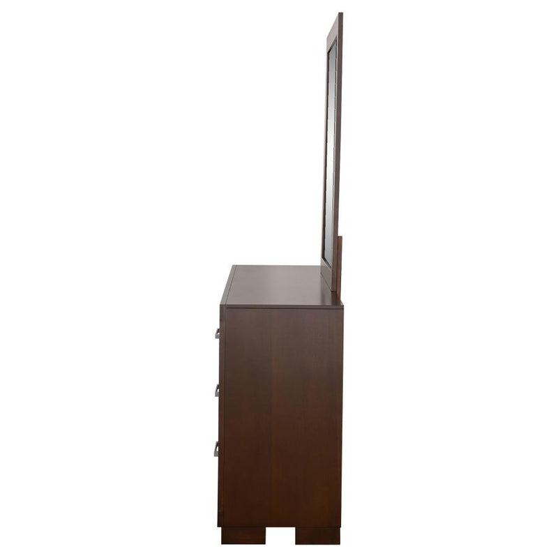 Jessica 6-drawer Dresser with Mirror Cappuccino-zoom-