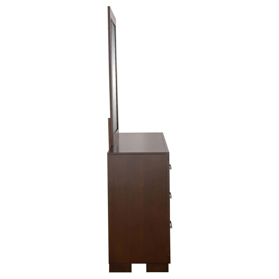 Jessica 6-drawer Dresser with Mirror Cappuccino-7