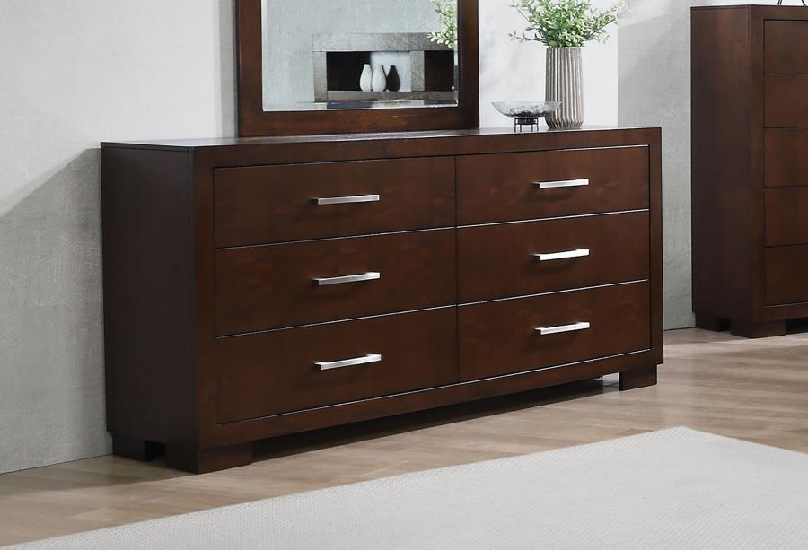 Jessica 6-drawer Dresser Cappuccino-zoom-2