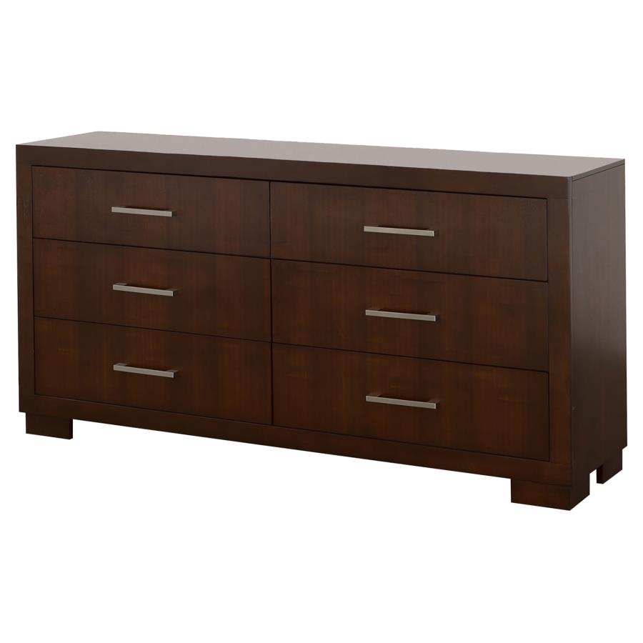 Jessica 6-drawer Dresser Cappuccino-4