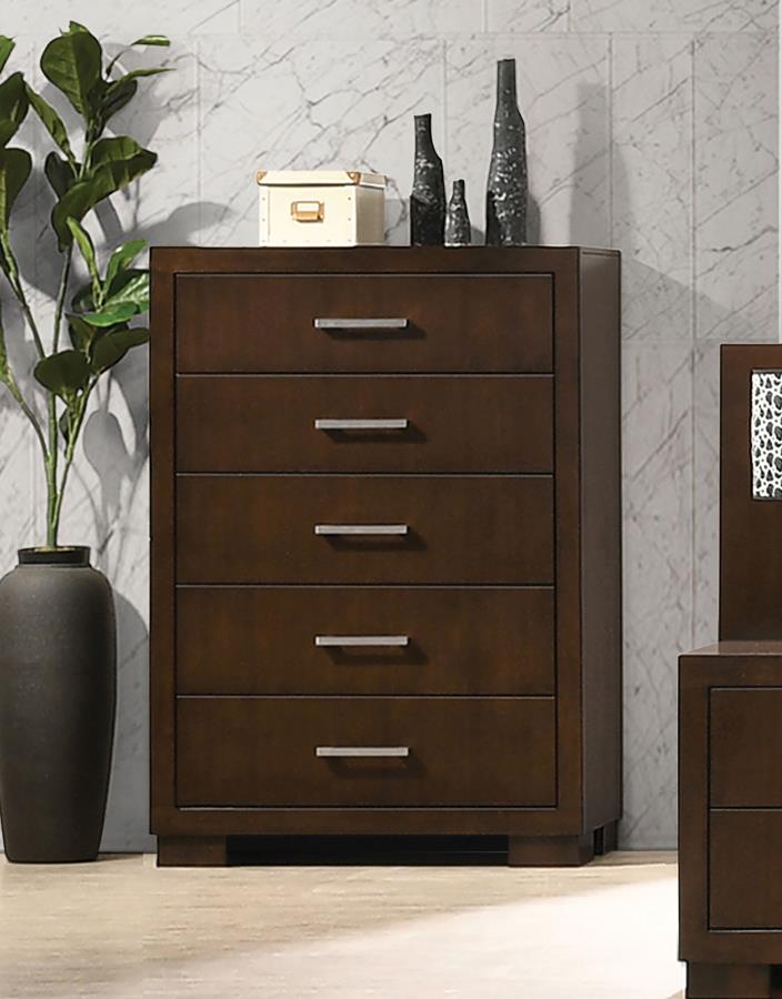Jessica 5-drawer Bedroom Chest Cappuccino-2