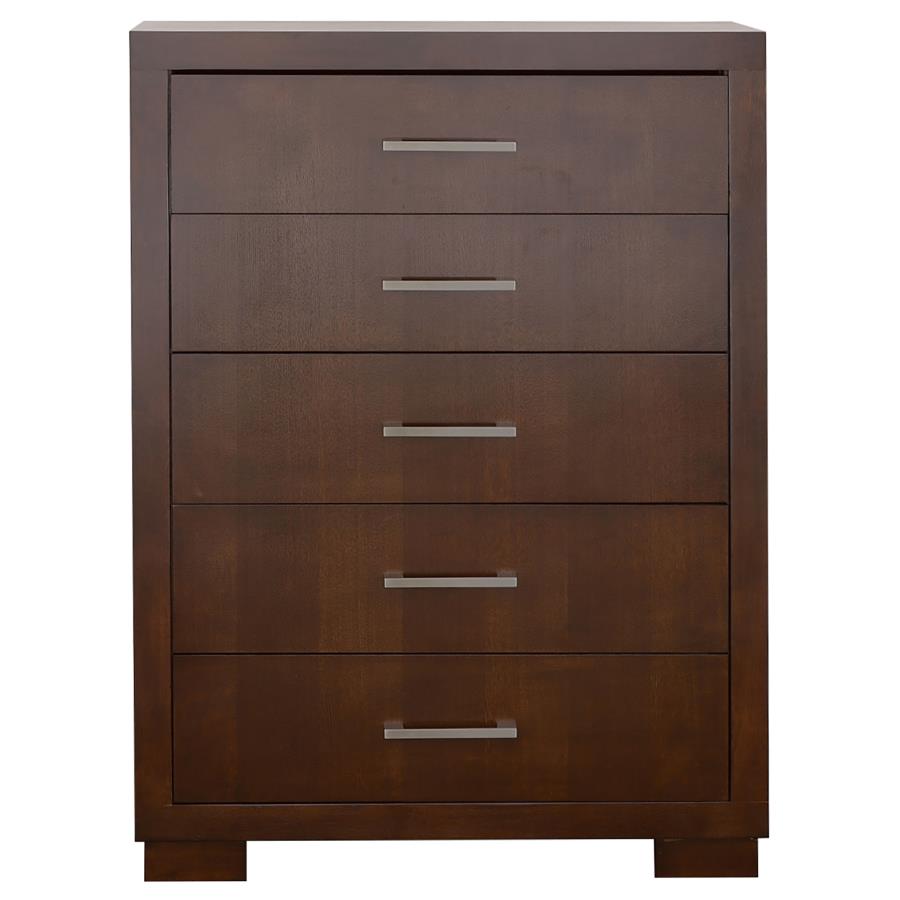 Jessica 5-drawer Bedroom Chest Cappuccino-zoom-3