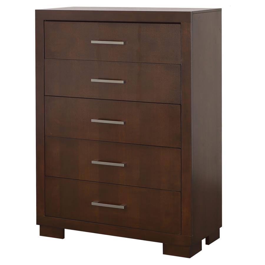 Jessica 5-drawer Bedroom Chest Cappuccino-4
