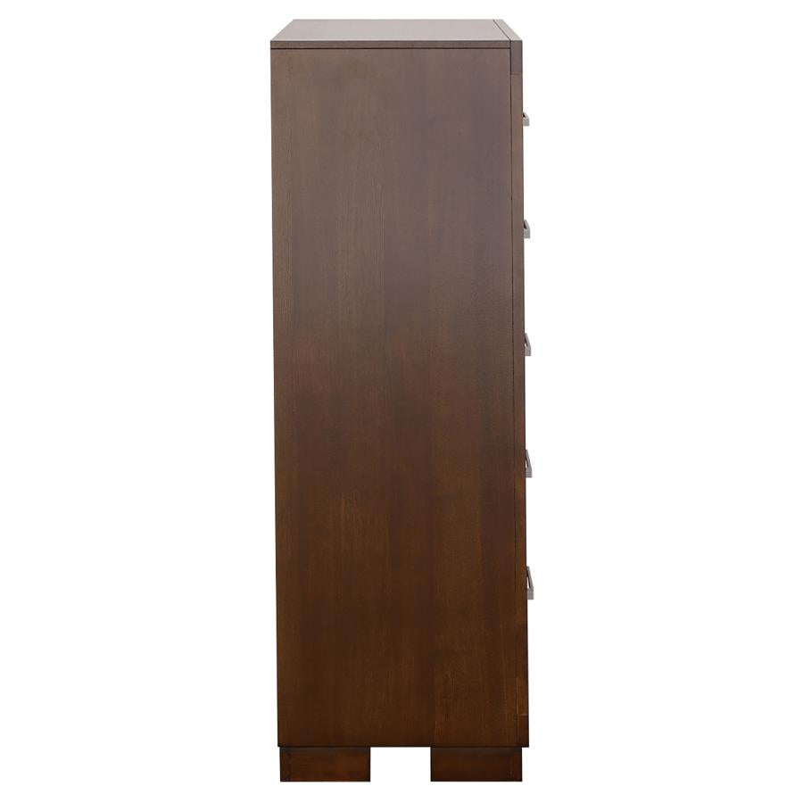 Jessica 5-drawer Bedroom Chest Cappuccino-zoom-6