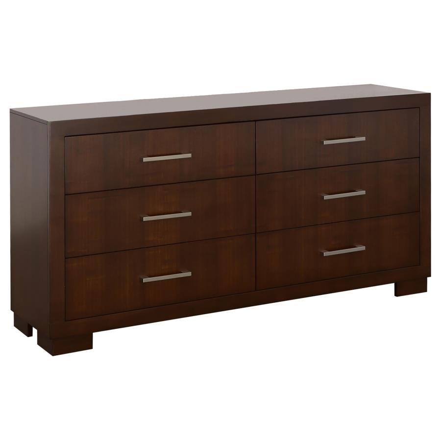 Jessica 4-piece California King Bedroom Set Cappuccino-zoom-9