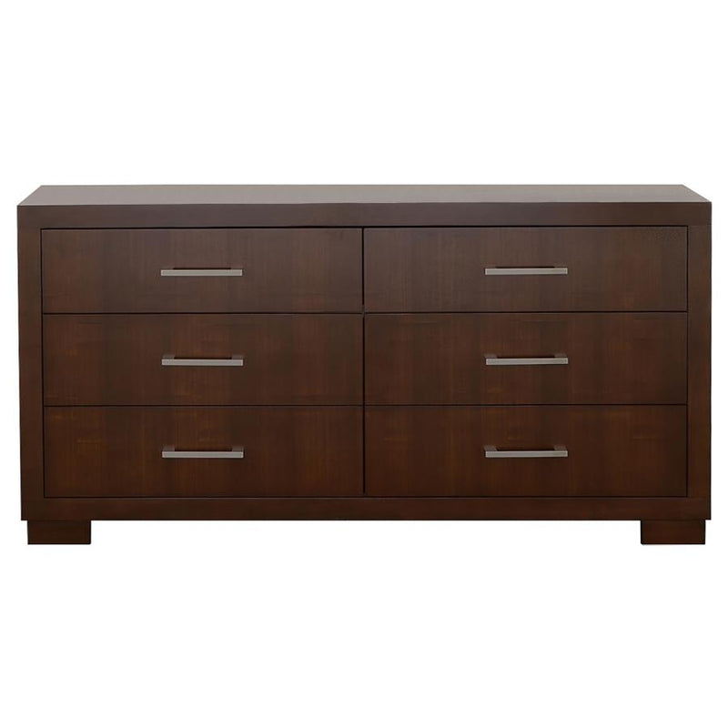 Jessica 4-piece California King Bedroom Set Cappuccino-zoom-