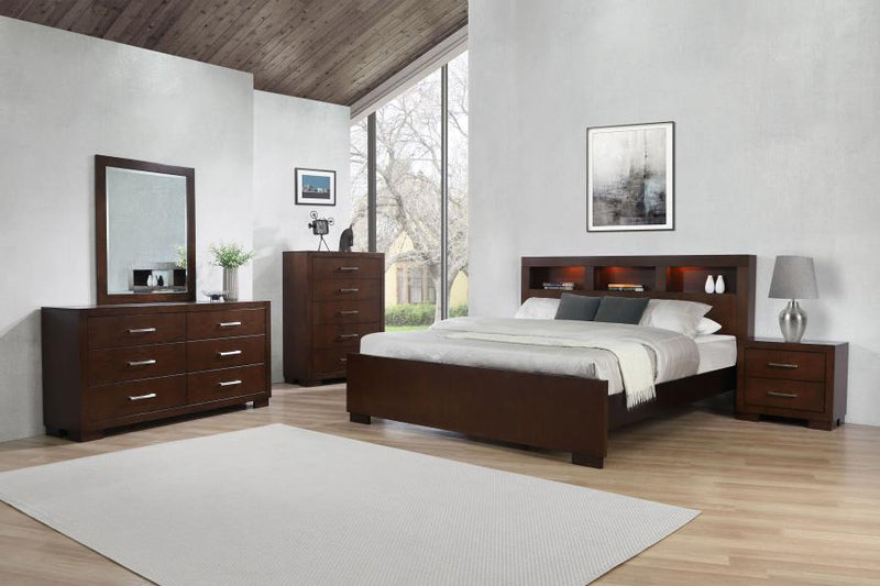 Jessica 5-piece Queen Bedroom Set Cappuccino-zoom-