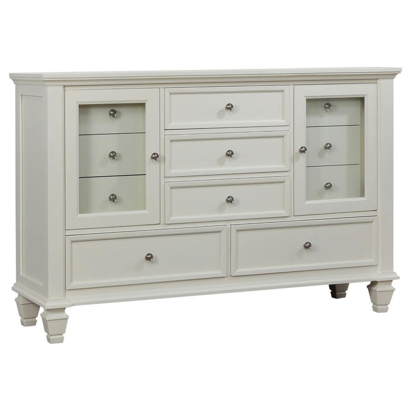 Sandy Beach 4-piece Eastern King Bedroom Set Cream White-zoom-