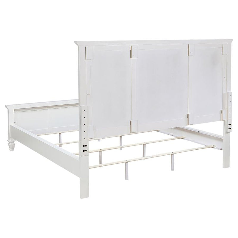 Sandy Beach 5-piece California King Bedroom Set Cream White-zoom-