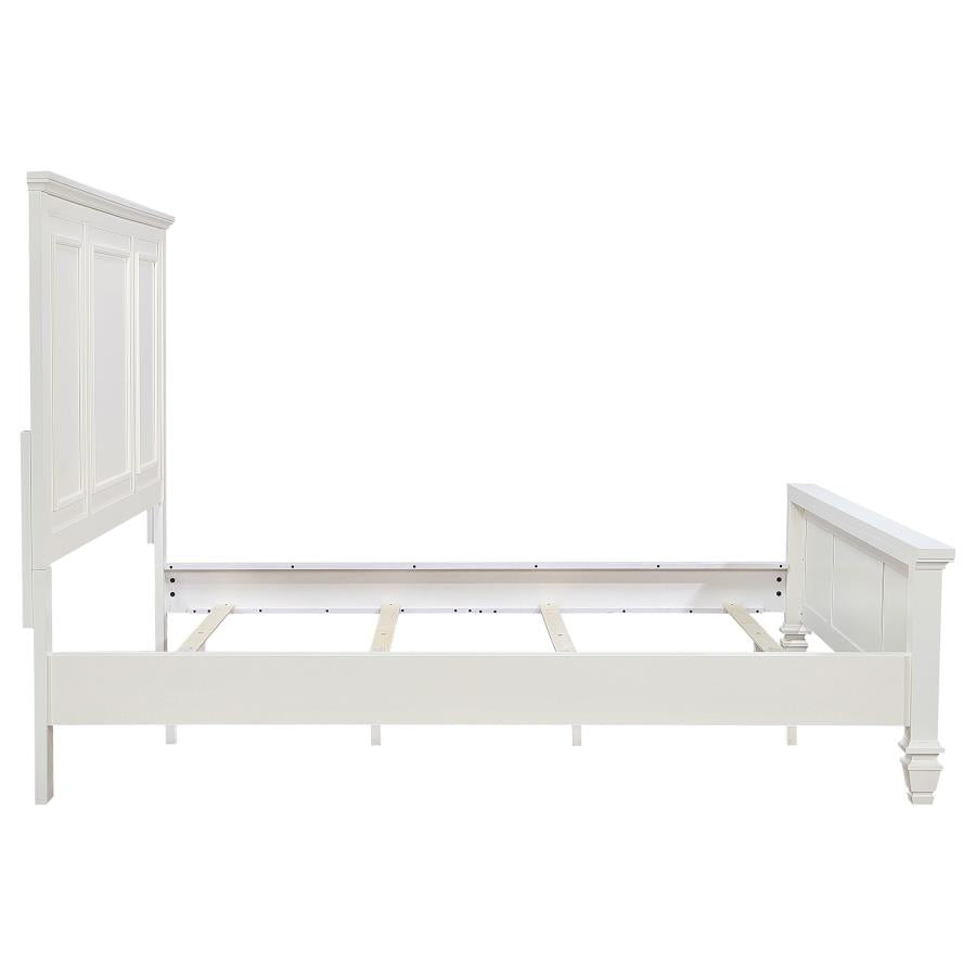 Sandy Beach 63-inch California King Panel Bed Cream White-zoom-6