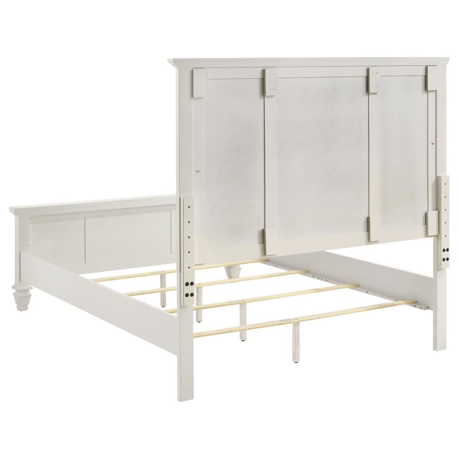Sandy Beach 5-piece Queen Bedroom Set Cream White-zoom-4