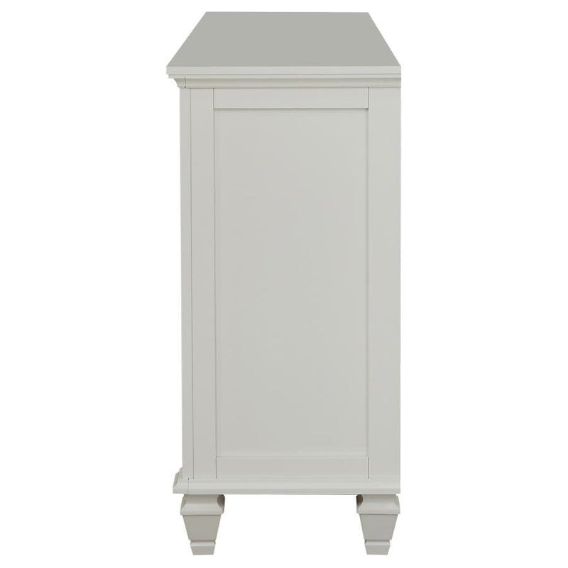 Sandy Beach 11-drawer Dresser Cream White-zoom-