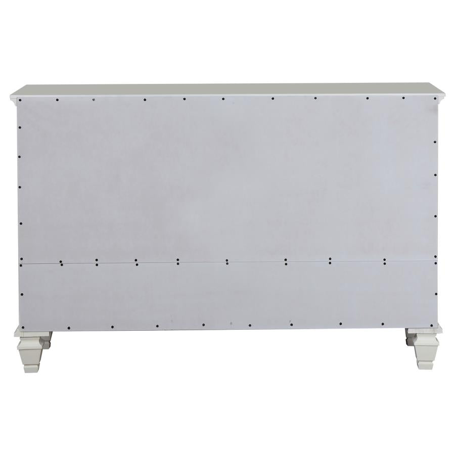 Sandy Beach 11-drawer Dresser Cream White-7
