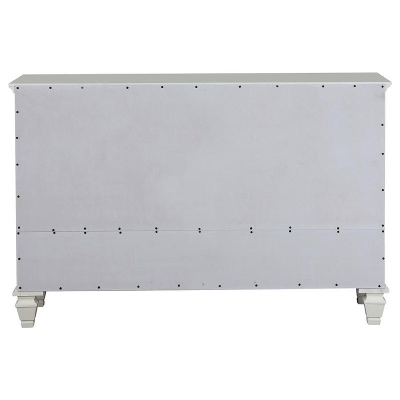 Sandy Beach 11-drawer Dresser Cream White-zoom-
