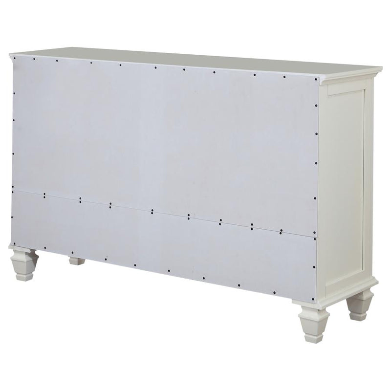 Sandy Beach 11-drawer Dresser Cream White-zoom-