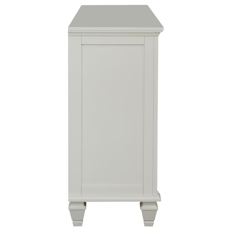 Sandy Beach 11-drawer Dresser Cream White-9