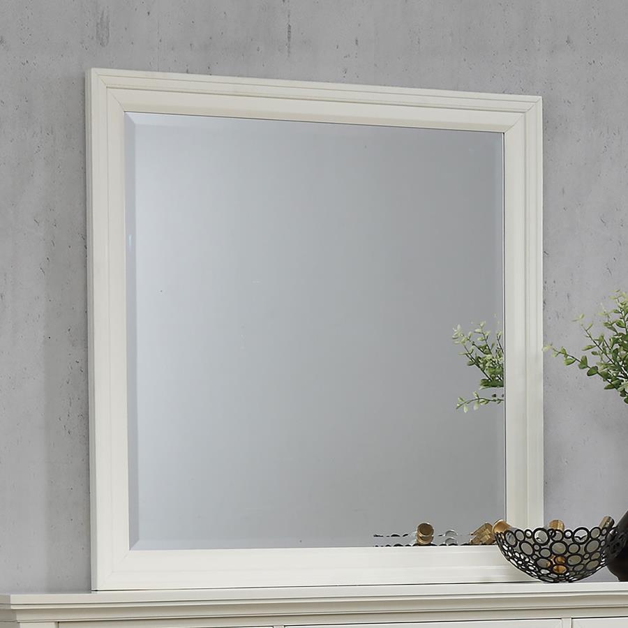 Sandy Beach Dresser Mirror Cream White-2