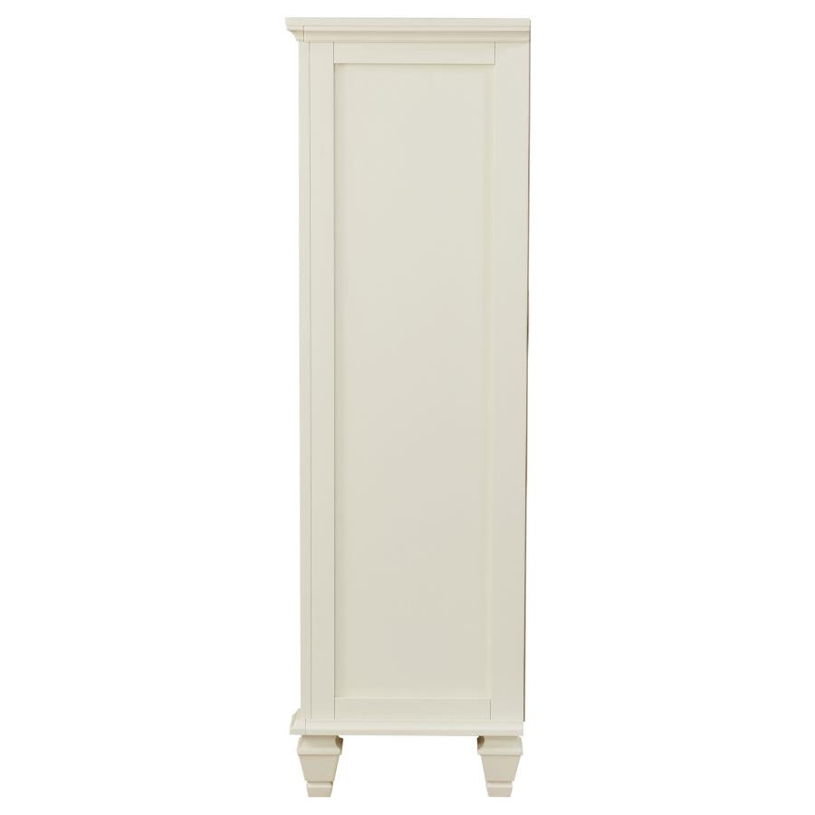 Sandy Beach 5-drawer Bedroom Chest Cream White-zoom-5