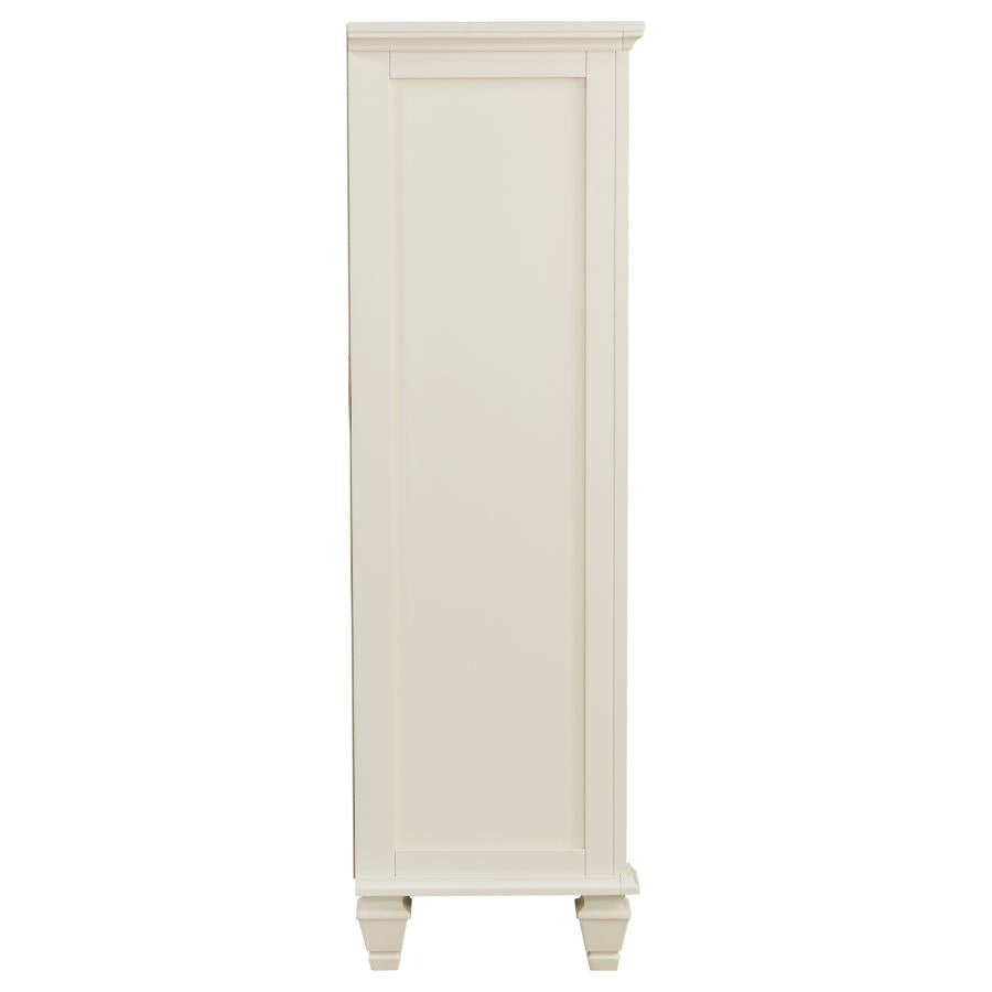Sandy Beach 5-drawer Bedroom Chest Cream White-9