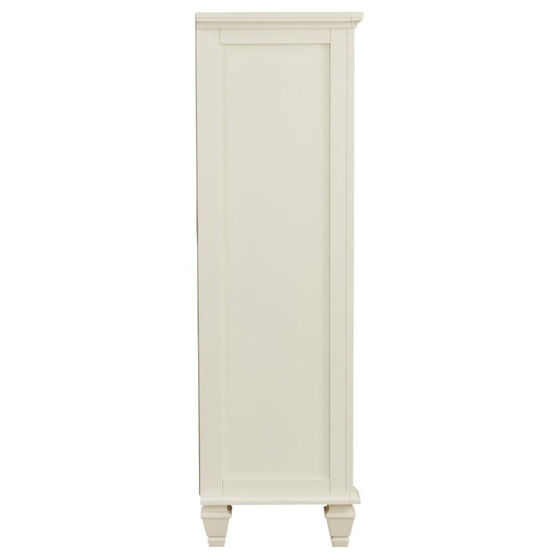 Sandy Beach 5-drawer Bedroom Chest Cream White-zoom-