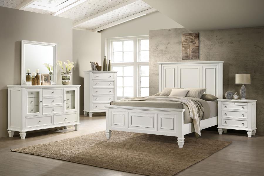 Sandy Beach 5-drawer Bedroom Chest Cream White-zoom-12