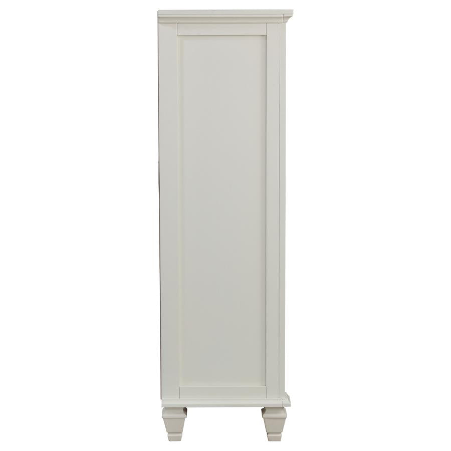 Sandy Beach 8-drawer Door Chest Cream White-zoom-9