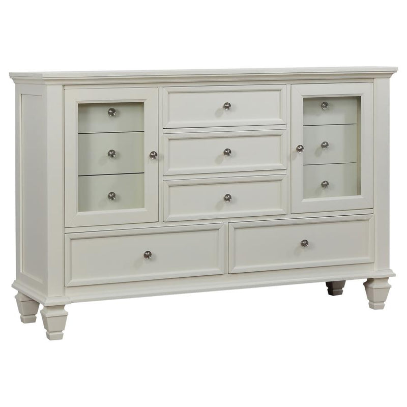 Sandy Beach 4-piece Eastern King Bedroom Set Cream White-zoom-