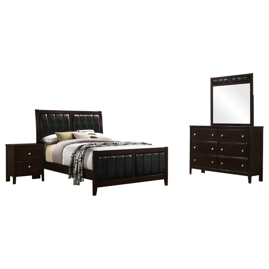 Carlton 4-piece Full Bedroom Set Cappuccino-2