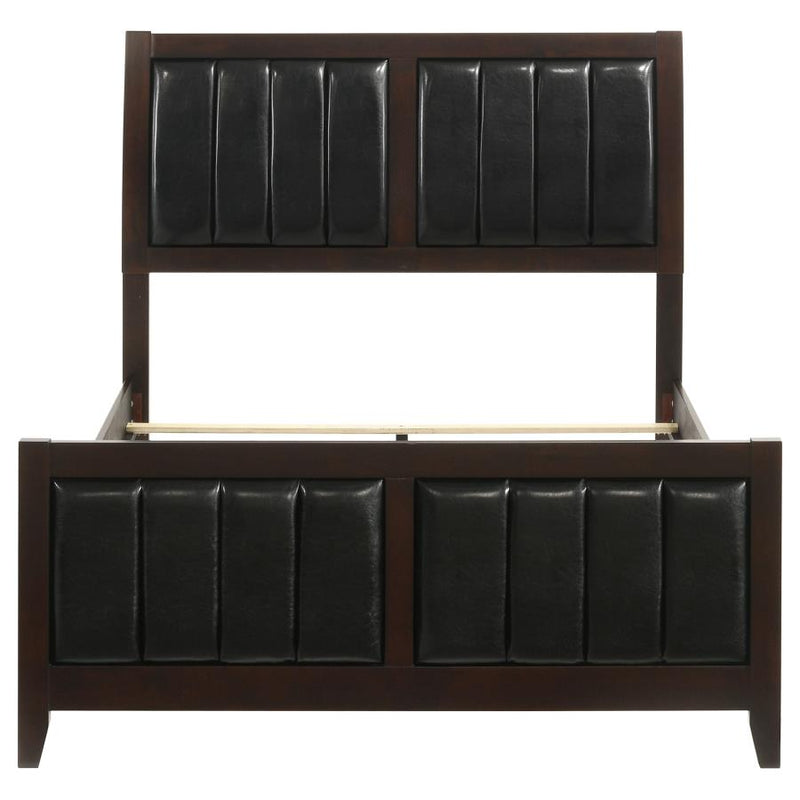 Carlton Wood Full Panel Bed Cappuccino-zoom-