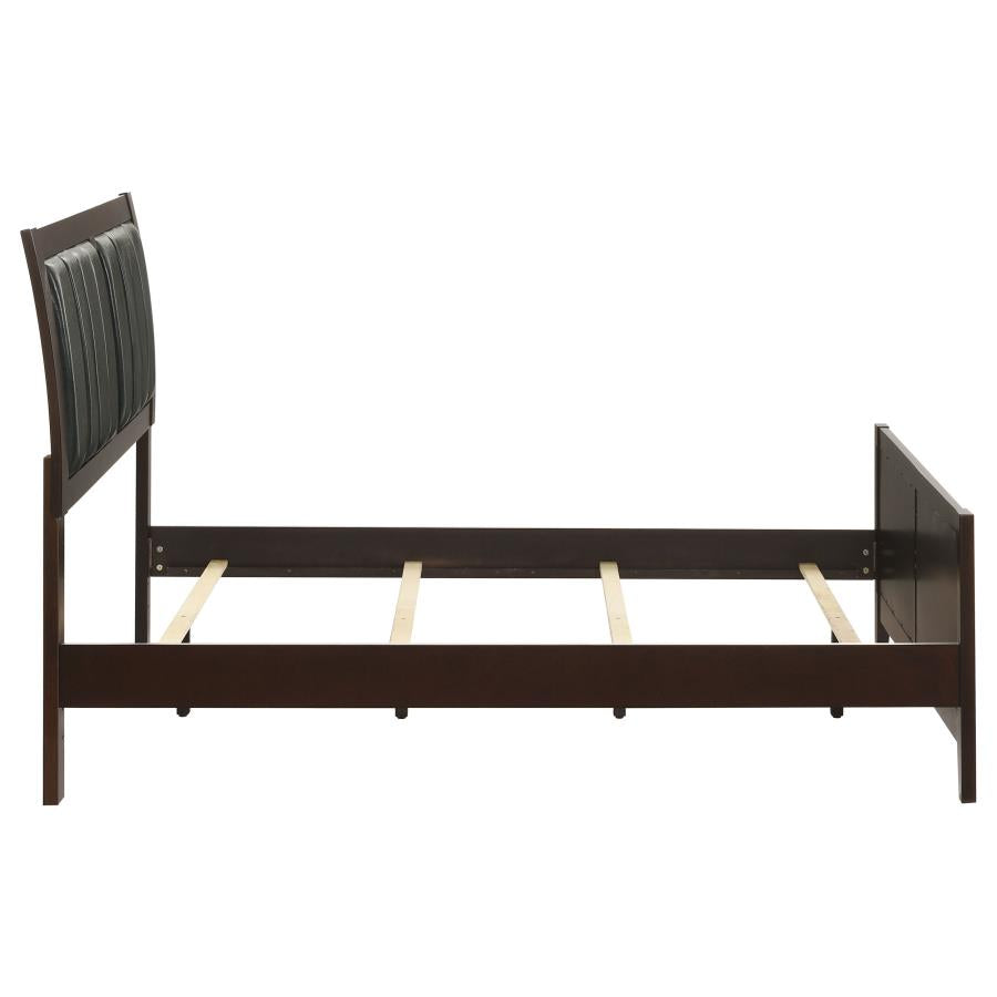 Carlton Wood Full Panel Bed Cappuccino-zoom-6