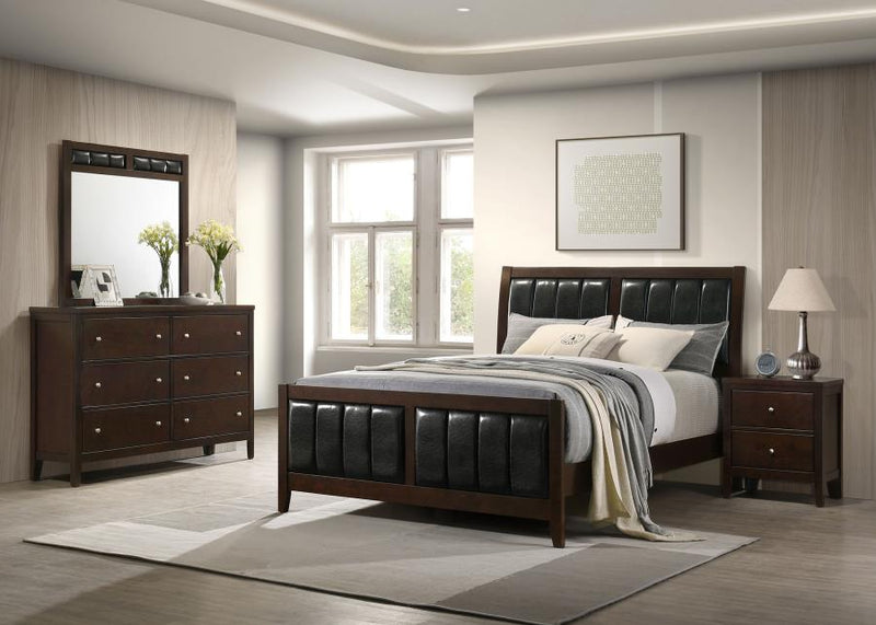 Carlton 4-piece Eastern King Bedroom Set Cappuccino-zoom-