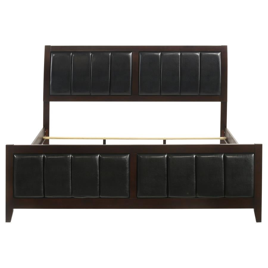Carlton Wood Eastern King Panel Bed Cappuccino-zoom-4