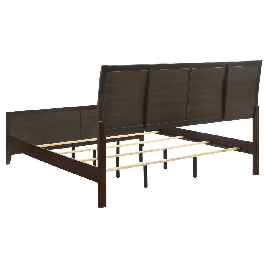 Carlton Wood Eastern King Panel Bed Cappuccino-5