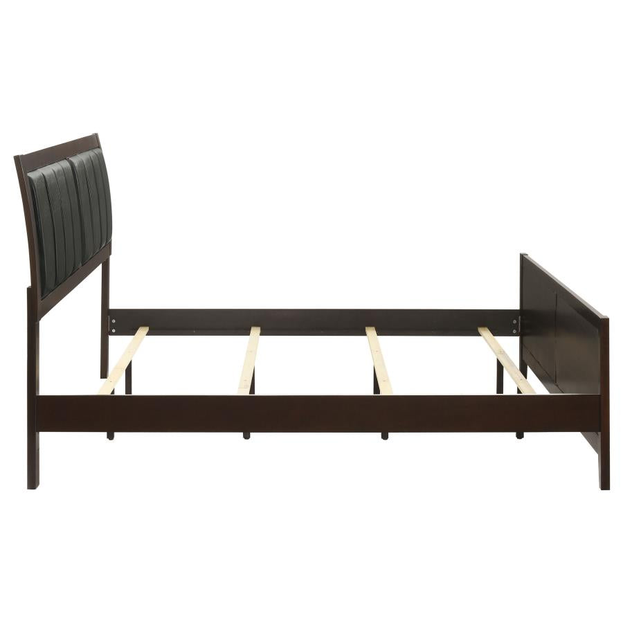 Carlton Wood Eastern King Panel Bed Cappuccino-6