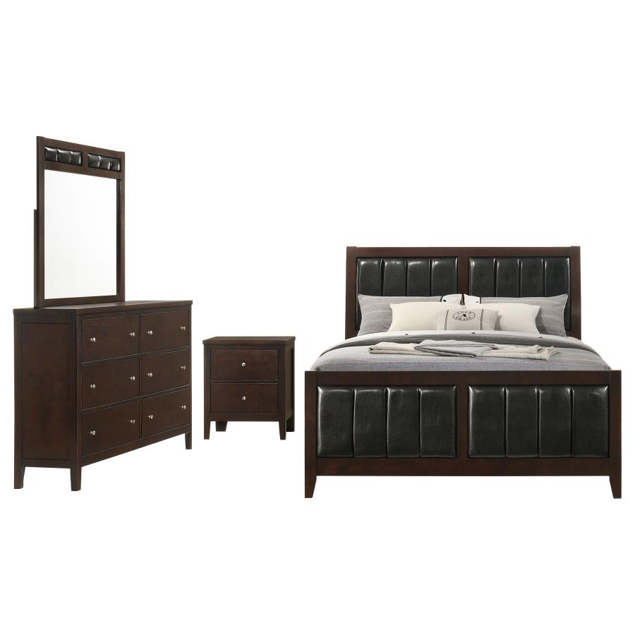 Carlton 4-piece California King Bedroom Set Cappuccino-2