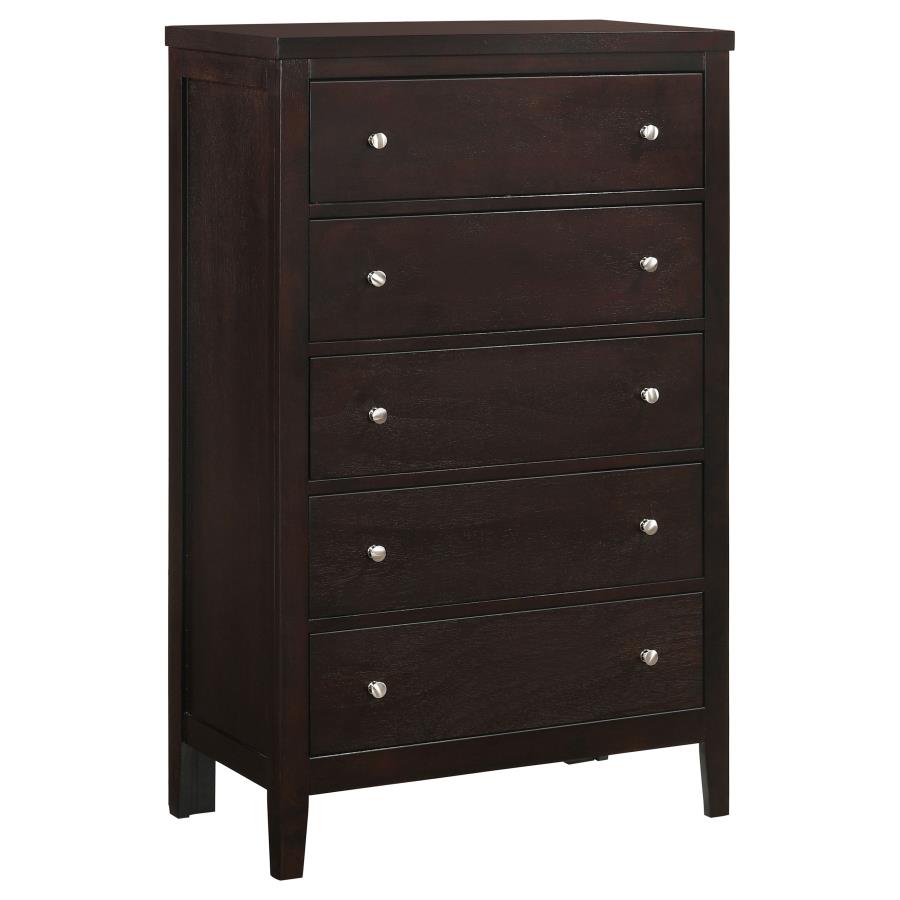 Carlton 5-piece California King Bedroom Set Cappuccino-zoom-11