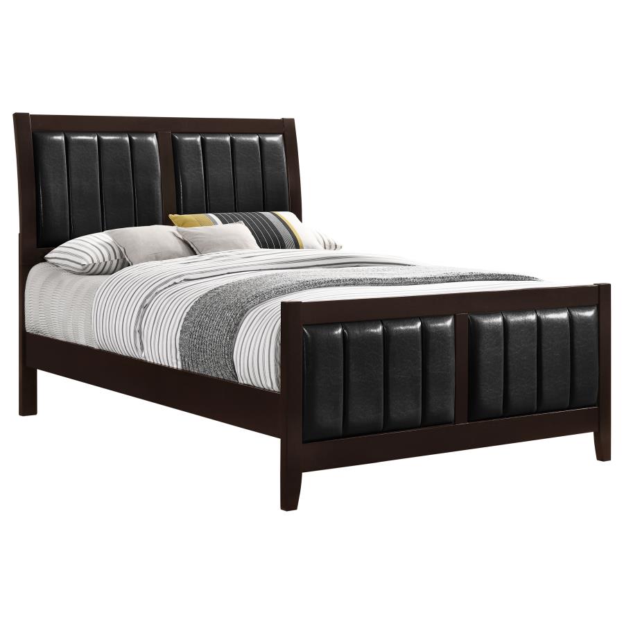 Carlton Wood California King Panel Bed Cappuccino-zoom-3