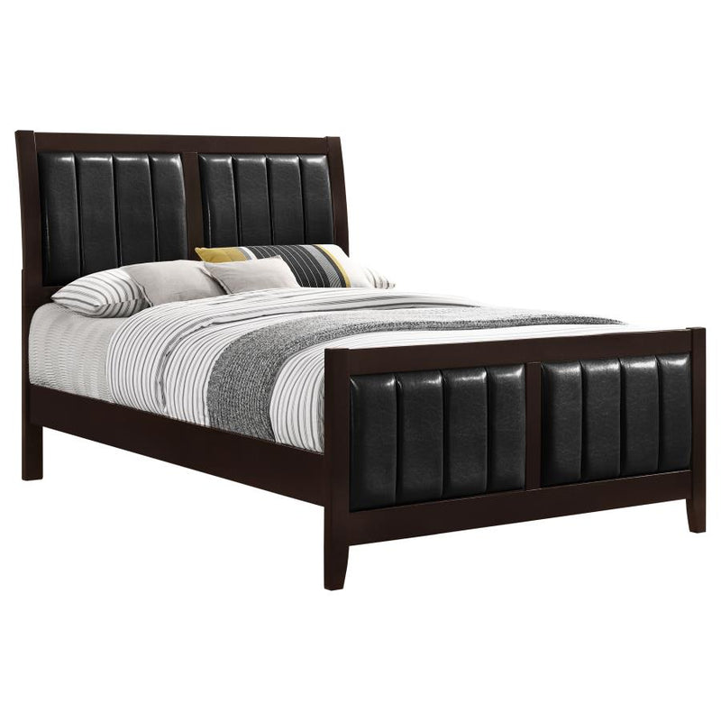 Carlton Wood California King Panel Bed Cappuccino-zoom-