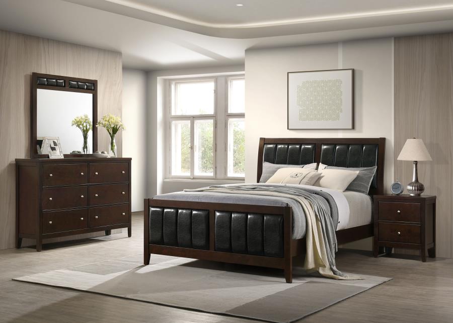 Carlton 4-piece Queen Bedroom Set Cappuccino-zoom-1