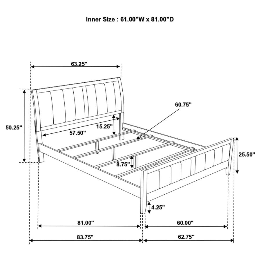 Carlton 4-piece Queen Bedroom Set Cappuccino-17