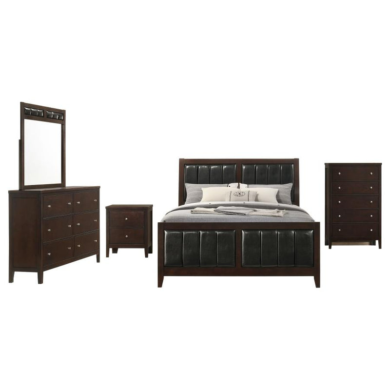 Carlton 5-piece Queen Bedroom Set Cappuccino-zoom-