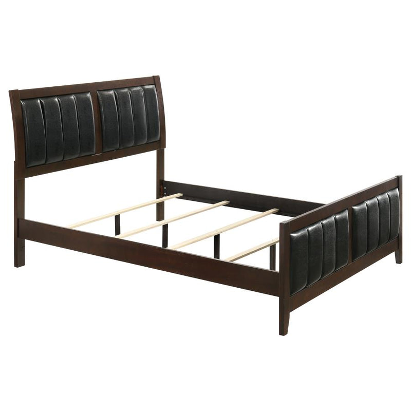 Carlton Wood Queen Panel Bed Cappuccino-zoom-