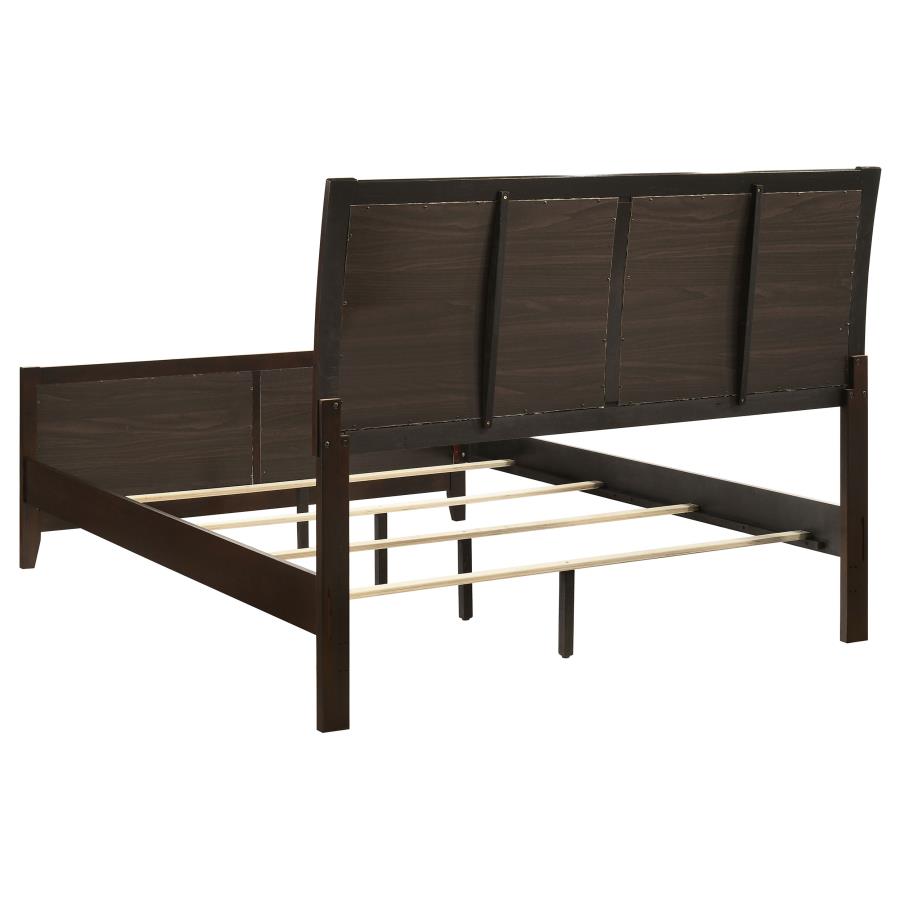 Carlton Wood Queen Panel Bed Cappuccino-zoom-5