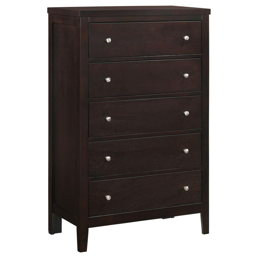 Carlton 5-piece Twin Bedroom Set Cappuccino-11
