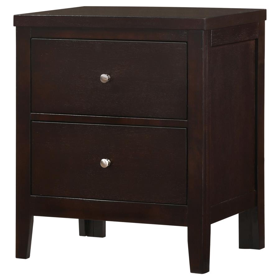 Carlton 2-drawer Nightstand Cappuccino-4